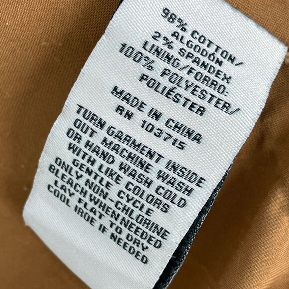 Nanette Lepore Womens 10 Camel Brown Corduroy Blazer Hook Closure Jacket - Picture 5 of 9